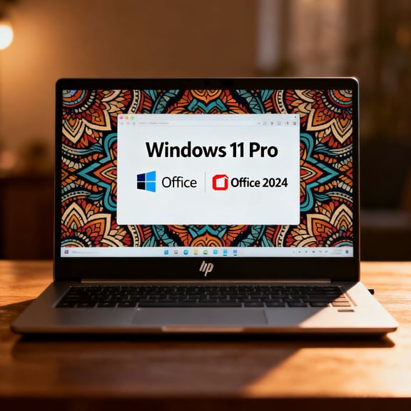 HP 15.6" Touch Laptop, Intel Core i3-1315U 13th Gen, 4.5GHz, 12GB RAM, 256GB SSD, Win 11 Pro + Office 2024, Natural Silver, Anti-Glare