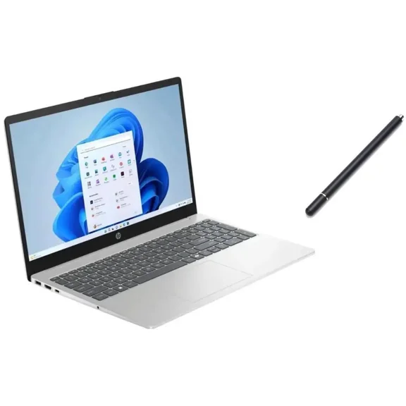 HP 15.6" Touch-Screen Laptop |Intel Core i3-1315U Processor| Intel UHD Graphics |Webcam |Copilot|Silver| 16GB RAM | 256GB SSD |Windows 11 Home |Bundle with Stylus Pen
