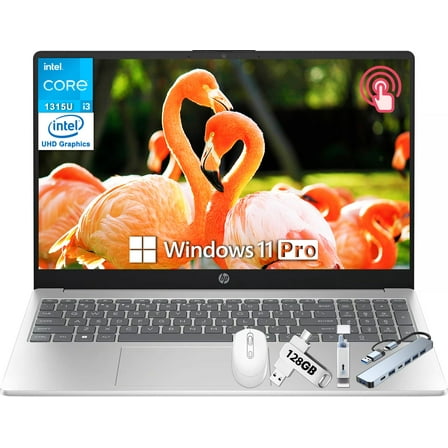 HP 15.6" Touchscreen Business Laptop Copilot AI, Windows 11 Pro, Intel 13th Gen Core i3-1315U, 16 GB RAM, 1 TB SSD, Intel UHD Graphics, Long Battery Life