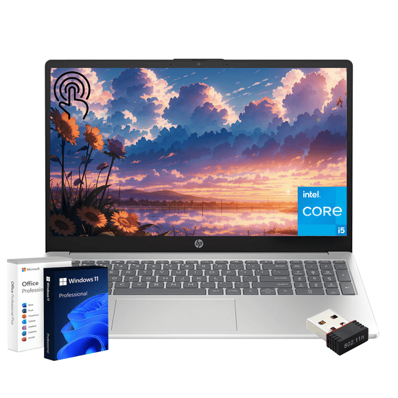 HP 15.6" Touchscreen Laptop, 12th gen Intel Core i5-1235U, 32GB RAM, 1TB SSD, Intel Iris Xe Graphics, Wi-Fi 6E, Windows 11 Pro