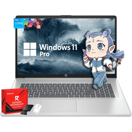 HP 15.6" Touchscreen Laptop | 13th Gen Intel Core i3 | 16GB DDR4 RAM | 512GB PCIe SSD | Intel UHD Graphics | Wi-Fi 6 & Bluetooth | Windows 11 Pro
