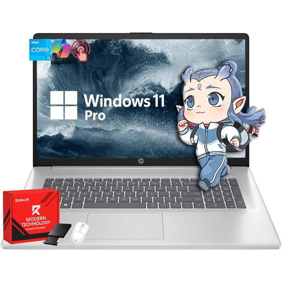 HP 15.6" Touchscreen Laptop | 13th Gen Intel Core i3 | 32GB DDR4 RAM | 2TB PCIe SSD | Intel UHD Graphics | Wi-Fi 6 & Bluetooth | Windows 11 Pro