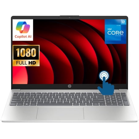HP 15.6" Touchscreen Laptop for Business & Student, Intel Core i7-1355U(Beats i9-10880H), 32GB RAM, 2TB SSD, IPS FHD Display, Copilot AI, Fast Charge, Windows 11 Home