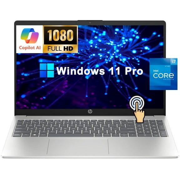 HP 15.6" Touchscreen Laptop for Business & Student, Intel Core i7-1355U(Beats i9-10880H), 64GB RAM, 2TB SSD, IPS FHD Display, Windows 11 Pro, Copilot AI, w/Accessories