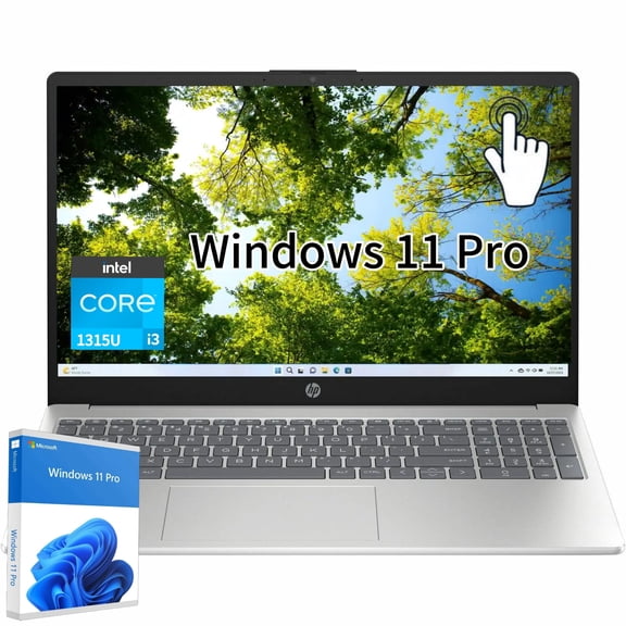 HP 15.6" Touchscreen Laptop for Business and Students, Intel Processor i3-1315U (Beats i7-1165G7), Up to 4.5GHz, Copilot, Windows 11 Pro, Wi-Fi 6, (8GB RAM, 256GB SSD)