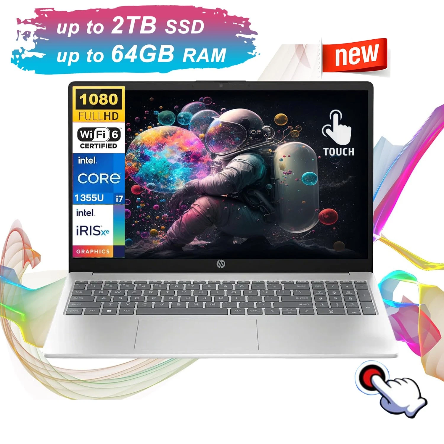HP 15-fd0081nl Intel® Core™ i5 i5-1334U Computer portatile 39,6 cm (15.6) Full HD 8 GB DDR4-SDRAM 512 GB SSD Wi-Fi 6E (802.11ax) Windows 11 Home Argento | Notebook PC in Offerta su