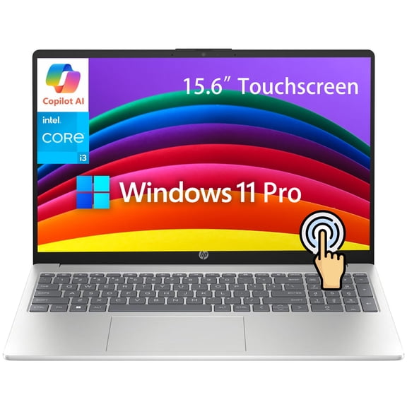 HP 15.6" Touchscreen Laptop Computer for College Student & Business, Intel 13th Gen Core i3-1315U, 16GB RAM, 1TB SSD, Copilot AI, Windows 11 Pro, Wi-Fi 6, BT 5.3, Silver