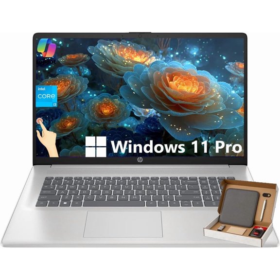 HP 15.6" Touchscreen Laptop Computer, Intel Core i3-1315U(Up to 4.5GHz), 64GB RAM, 1TB SSD, Windows 11 Pro, Copilot AI, HD Display, Wi-Fi 6, Bluetooth, For Business & Student