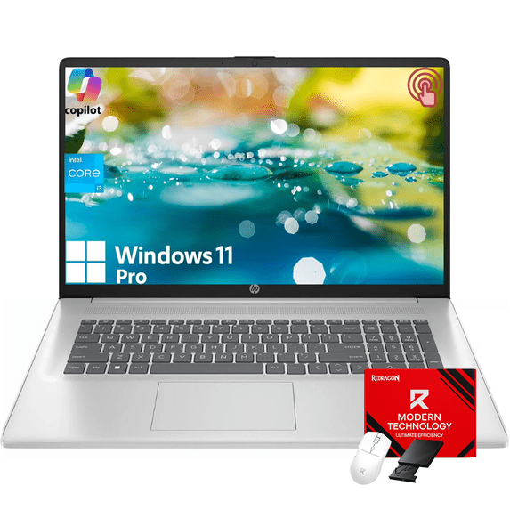 HP 15.6" Touchscreen Laptop, Intel 13th Core i3-1315U, 64GB RAM, 2TB SSD, Intel UHD Graphics, Copilot, Long Battery Life, Windows 11 Pro
