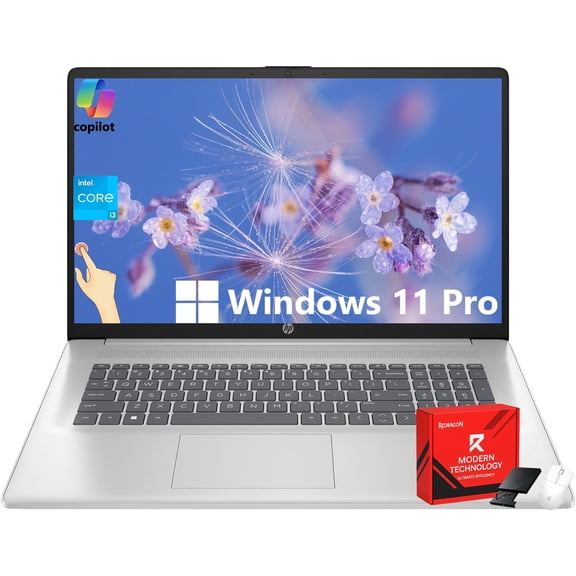 HP 15.6" Touchscreen Laptop, Intel 13th Core i3-1315U, Intel UHD Graphics, 16GB RAM, 1TB SSD, Copilot, Long Battery Life, Anti-Glare, Windows 11 Pro