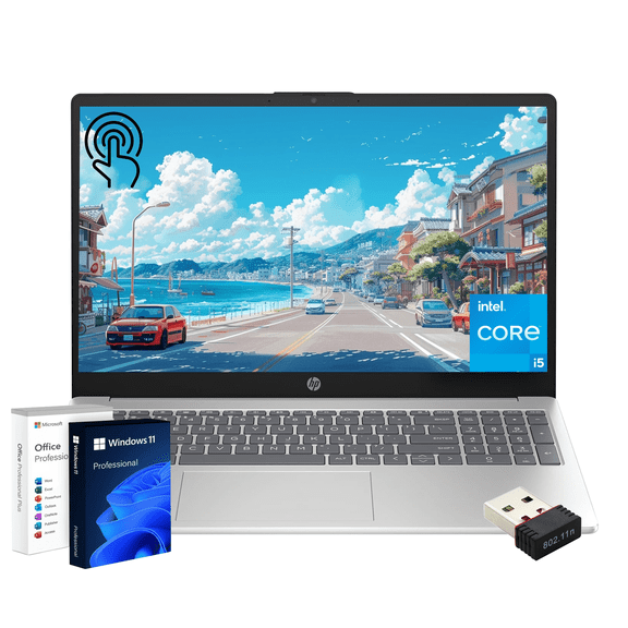 HP 15.6" Touchscreen Laptop, Intel Core i5-1235U, 16GB RAM 1TB SSD, Intel Iris Xe Graphics, Wi-Fi 6E, Bluetooth 5.3, Windows 11 Pro