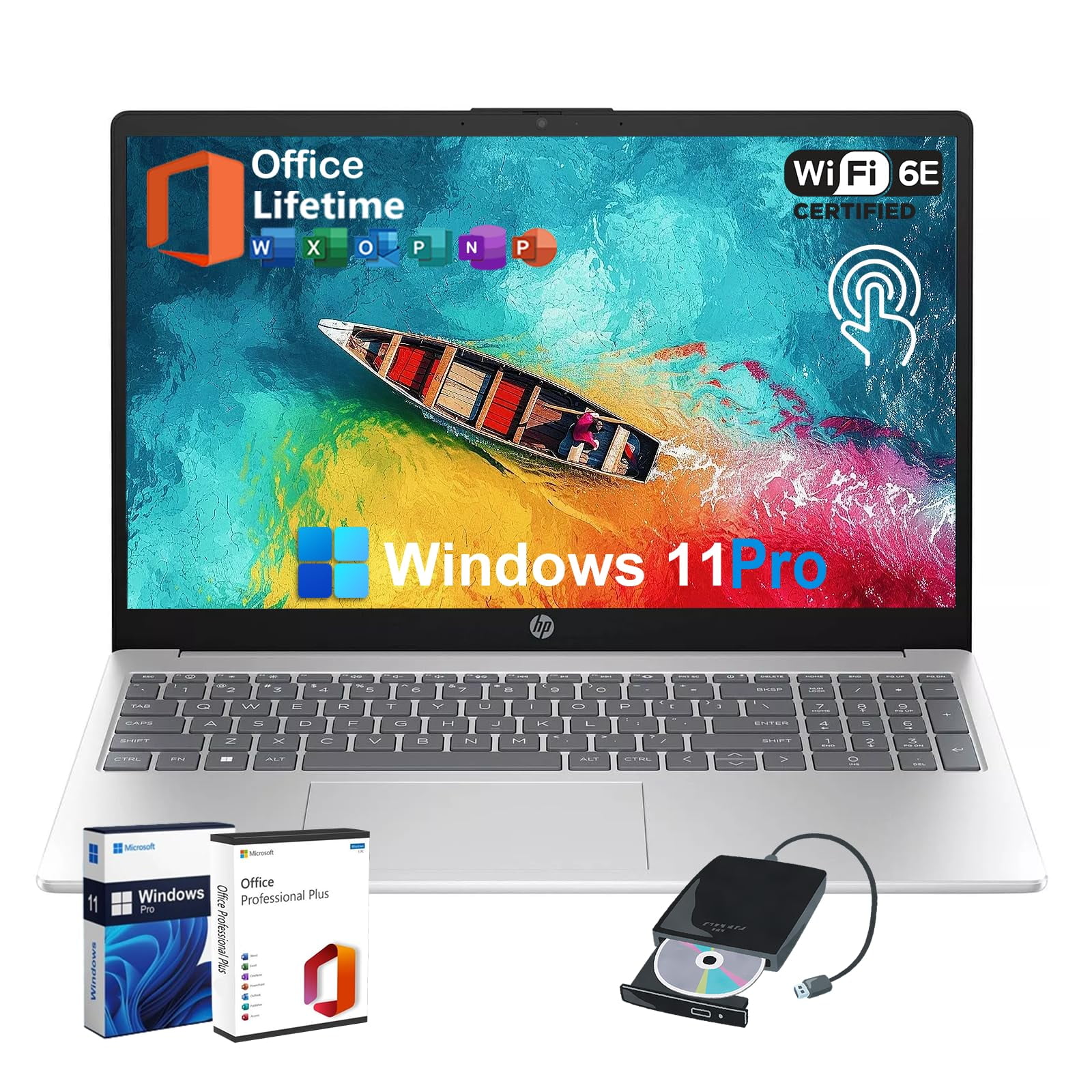 hp 新品ssd windows11 office dvd 15.6 HP 15.6-inch Business Laptop Computer - w/Microsoft Office