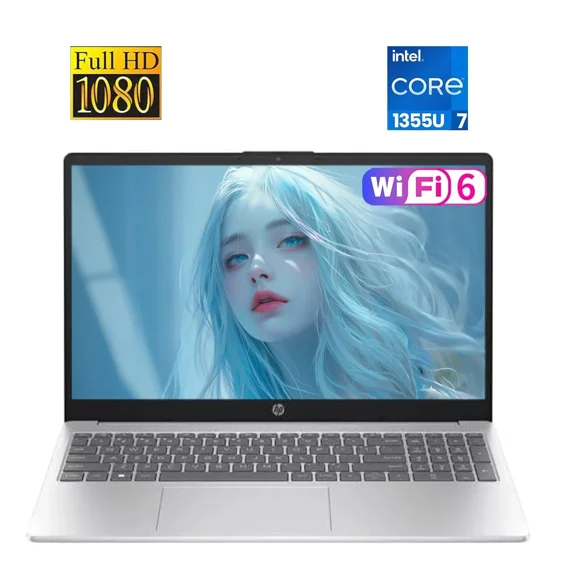 HP 15.6 inch FHD IPS Windows Laptop Intel Core i7-1355U 32GB RAM 1TB PCIe NVMe SSD Natural Silver
