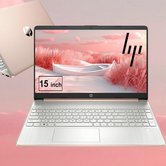 HP 15.6 inch Laptop | Anti-Glare Micro-Edge Display | AMD Ryzen Dual Core Processor | 8GB DDR4, 512GB SSD | Light and Thin | Long Battery Life | Microsoft 365 Free Trial | Rose Gold | Windows 11