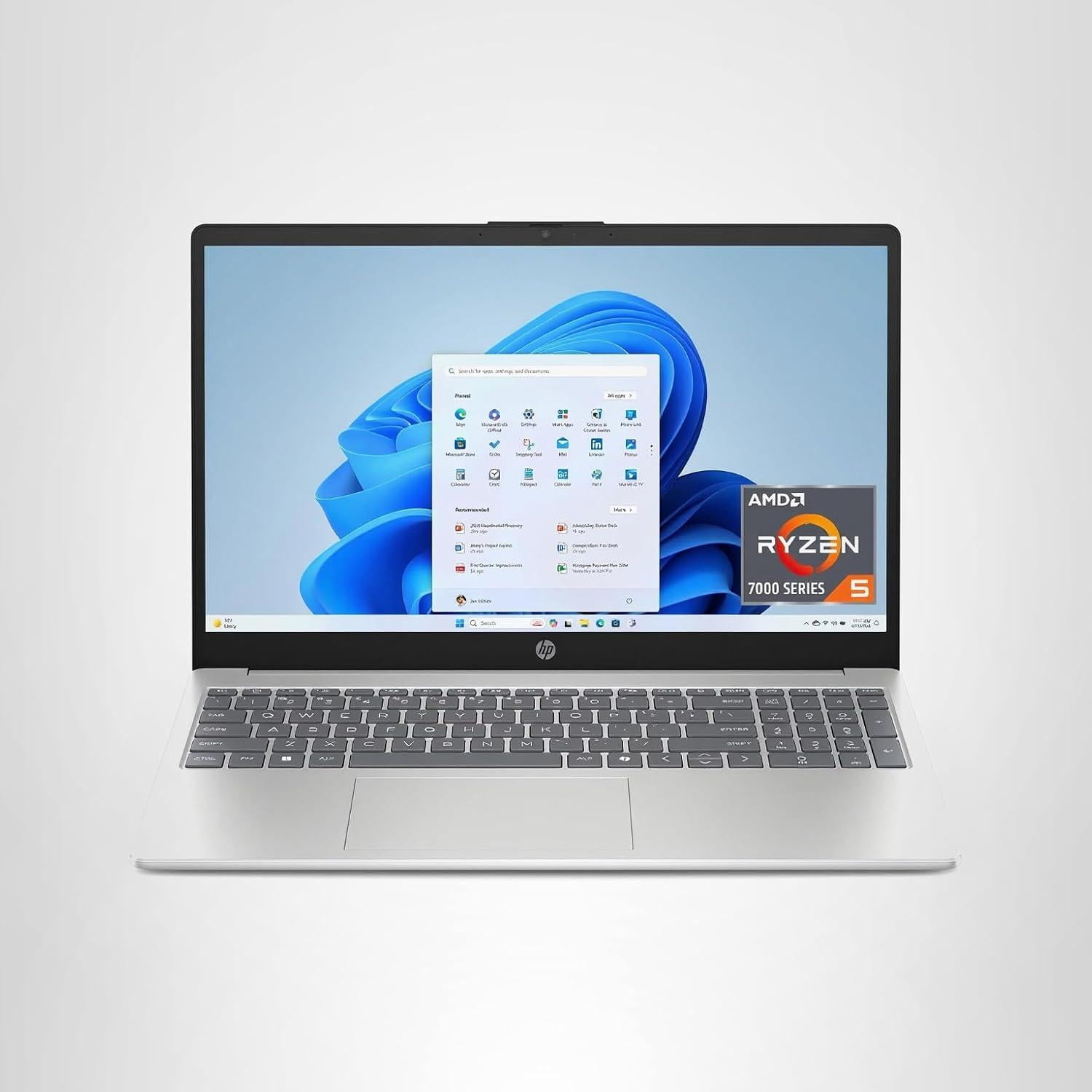 HP, 15.6 inch Laptop, Natural Silver, 512 GB SSD, AMD Ryzen 5
