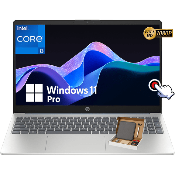 HP 15.6-inch Touchscreen Laptop Computer - 15.6'' FHD Anti-Glare Touch • 32GB RAM, 1TB SSD • Intel 8-Core i3-N305 • Win 11Pro • Ai Copilot • WiFi-6 • Long Battery Life • Laptop for Business(Blue)