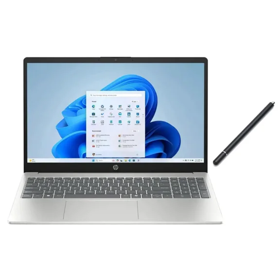 HP 15.6 inch Windows Touch Laptop |Intel Core i5-1334U| Intel Iris Xe Graphics |Webcam |Bluetooth|Silver| 8GB RAM | 512GB SSD |Windows 11 Home |Bundle with Stylus Pen