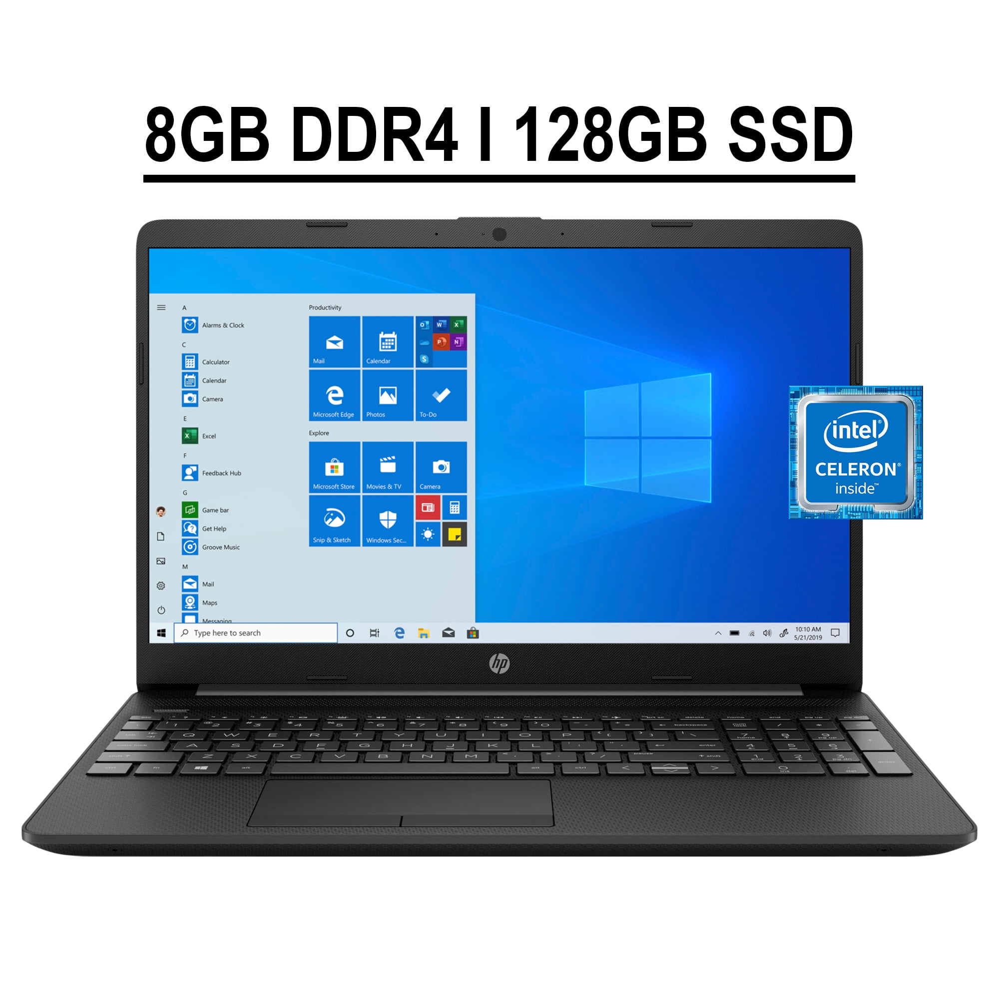 SGIN Laptop, 17 Inch 8GB RAM 256GB SSD Laptops Computer with Intel Celeron  Quad Core Processor, IPS FHD Display, Webcam, Dual Wi-Fi, Buletooth 4.2