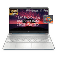 thumbnail image 1 of HP 15 Business Laptop Computer, AMD Ryzen 5 5500U, 15.6" FHD Display, Windows 11 Pro, 8GB RAM, 256GB SSD, SD Card Reader, Fast Charge, AC Smart pin, 1 of 4