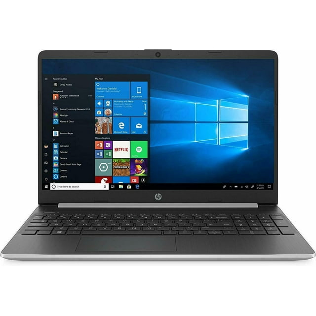 HP 15-DY1731MS Laptop, 15.6" HD (1366 x 768), Intel Core 10th Gen i3-1005G1, 8 GB RAM, 128 GB SSD, Windows 10
