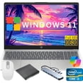 thumbnail image 1 of HP 15" FHD, Intel Core i3-N305, 16GB RAM, 256GB SSD, Silver, Windows 11 Home, Gift Bundle, 1 of 6