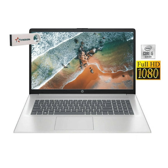 HP 15 Home & Business Laptop Full HD (1920 x1080) Intel i5-1235U 10-Core, 8GB RAM, 512GB SSD, Up to 4.4 GHZ, 15",Wifi, Bluetooth, Webcam, Silver, windows 11 Pro/XTREDURA FLASH DRIVE