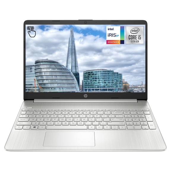 HP 15 Laptop, 11th Gen Intel Core i5-1135G7, 32GB DDR4 RAM, 512GB PCIe SSD, 15.6" HD(1366 x 768), Touch-Screen, Intel Iris Xe,WiFi 5, Windows 11 Home, Silver