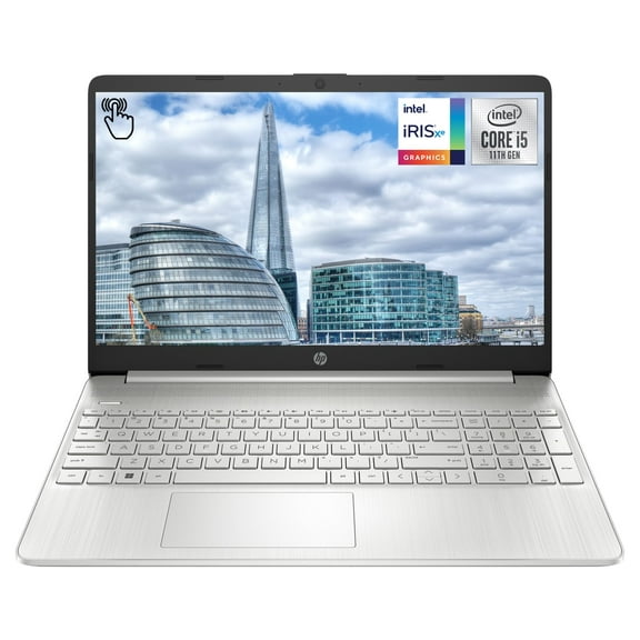 HP 15 Laptop, 11th Gen Intel Core i5-1135G7, 8GB DDR4 RAM, 512GB PCIe SSD, 15.6" HD(1366 x 768), Touch-Screen, Intel Iris Xe,WiFi 5, Windows 11 Home, Silver