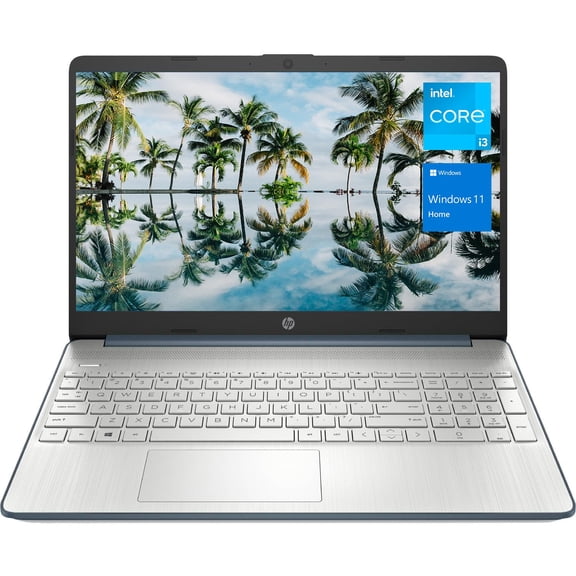 HP 15 Laptop, 15.6" HD Display, Intel Core i3-1115G4 Processor, 32GB RAM, 1TB SSD, Wi-Fi, SD Card Reader, HDMI, Webcam, Windows 11 Home, Spruce Blue, KKE Accessories