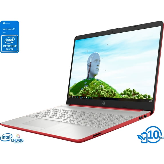 HP 15 Laptop, 15.6" HD Display, Intel Pentium Silver N5000 Upto 2.7GHz, 8GB RAM, 1TB SSD, HDMI, Card Reader, Wi-Fi, Bluetooth, Windows 10 Pro S