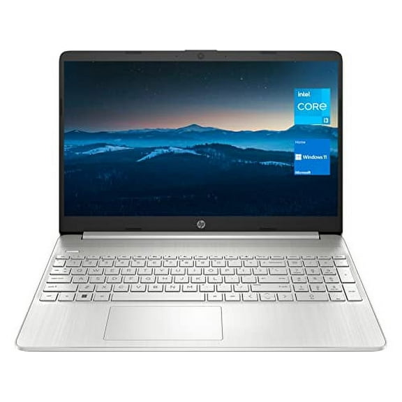 HP 15 Notebook, 15.6" HD Screen Laptop, Intel Core i3-1115G4, 16GB DDR4 RAM, 512GB SSD, Webcam, HDMI, Wi-Fi, Windows 11 Home, Natural Silver