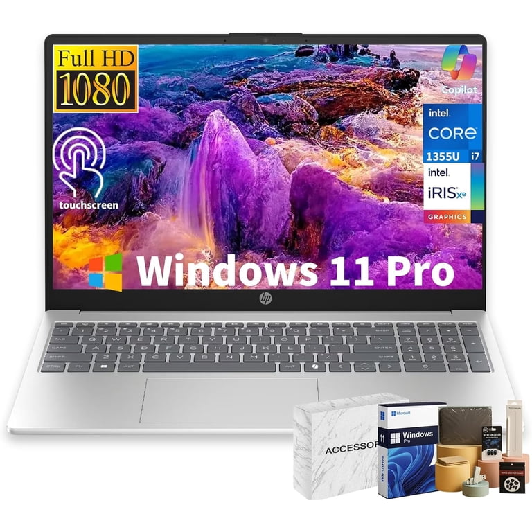 HP 15 Touchscreen Laptop Computer, 15.6