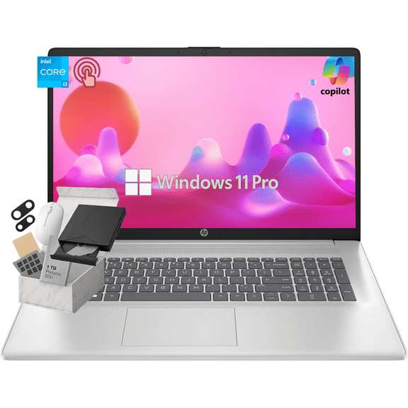 HP 15 Touchscreen Laptop Computer, Intel 13th Core i3-1315U, 15.6" HD Touch Display, 16GB RAM, 512GB SSD, Wi-Fi 6, Business & Student, Copilot, Windows 11 Pro