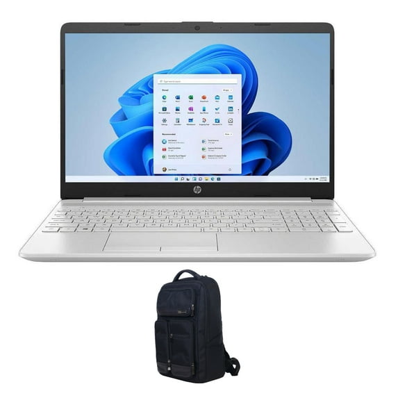 HP 15-dw3035cl Home/Business Laptop (Intel i5-1135G7 4-Core, 15.6in 60Hz Touch HD (1366x768), Intel Iris Xe, 16GB RAM, 256GB m.2 SATA SSD + 1TB HDD, Backlit KB, Win 10 Pro) with Atlas Backpack