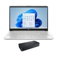 thumbnail image 1 of HP 15-dw3035cl Home/Business Laptop (Intel i5-1135G7 4-Core, 15.6in 60Hz Touch HD (1366x768), Intel Iris Xe, 32GB RAM, 2TB PCIe SSD + 2TB HDD, Win 11 Pro) with D6000 Dock, 1 of 5