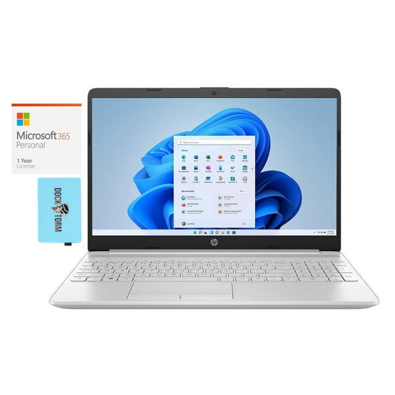 HP 15-dw3035cl Home/Business Laptop (Intel i5-1135G7 4-Core, 15.6in 60Hz Touch HD (1366x768), Intel Iris Xe, 64GB RAM, 2TB PCIe SSD + 1TB HDD, Win 10 Pro) with Microsoft 365 Personal , Hub