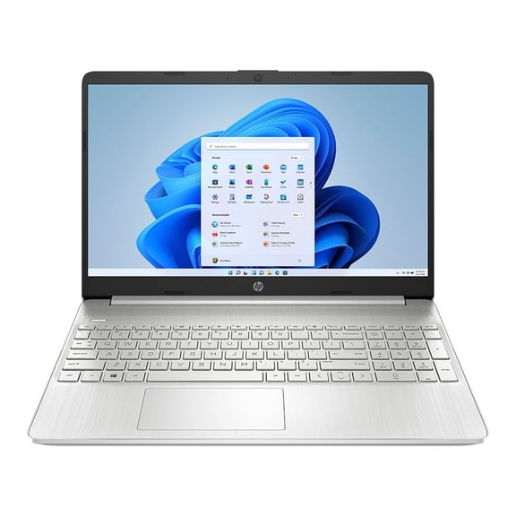 HP 15-dy3142nr 15.6" HD Laptop Computer - Silver Intel Celeron N4500 1.10GHz Processor; 4GB DDR4-2933 RAM; 256GB Solid State Drive; Intel UHD Graphics; Wi-Fi+Bluetooth Combo