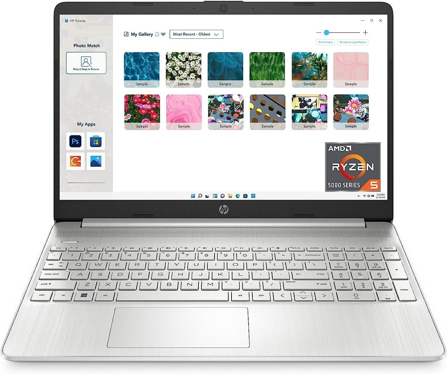 New HP 15-inch Thin Business Laptop, Ryzen 5 5500U, 8GB RAM