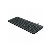 HP 150 Wired Keyboard - Cable Connectivity - USB Type A Interface - PC 664R5AA#ABL