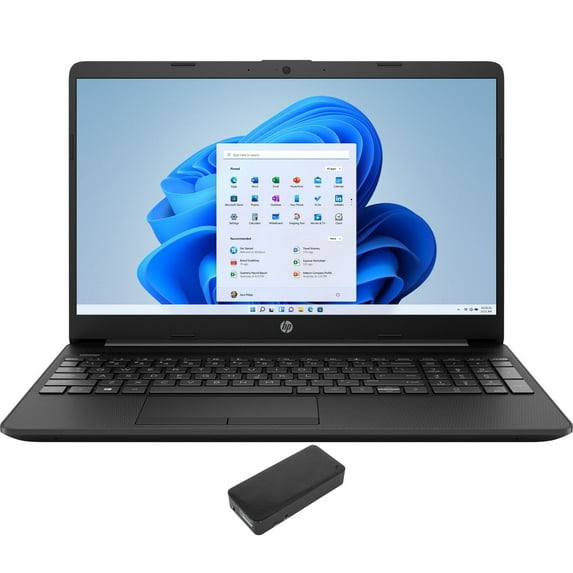 HP 15t-dw300 Home/Business Laptop (Intel i7-1165G7 4-Core, 15.6in 60Hz Full HD (1920x1080), Intel Iris Xe, 8GB RAM, 256GB PCIe SSD, Wifi, HDMI, Webcam, Bluetooth, Win 11 Pro) with DV4K Dock