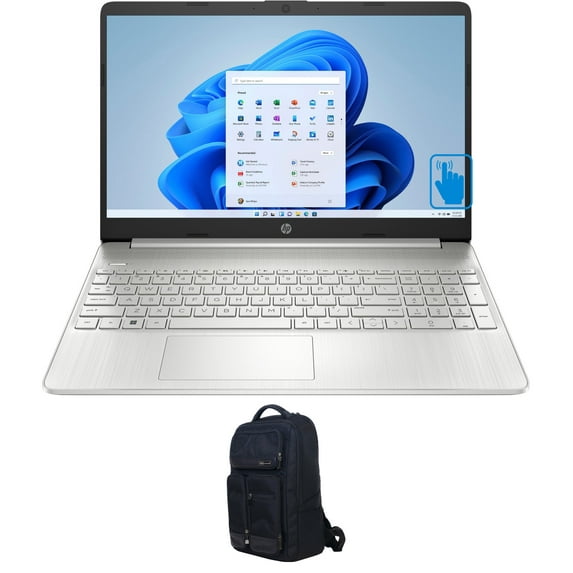 HP 15t-dy500-15TDY Home/Business Laptop (Intel i7-1260P 12-Core, 15.6in 60Hz Touch Full HD (1920x1080), Intel Iris Xe, 16GB RAM, 512GB PCIe SSD, Backlit KB, Wifi, Win 11 Home) with Atlas Backpack