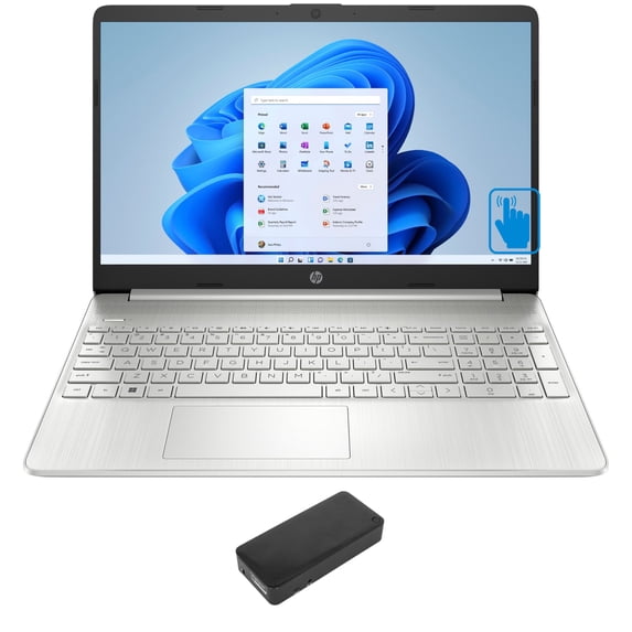 HP 15t-dy500-15TDY Home/Business Laptop (Intel i7-1260P 12-Core, 15.6in 60Hz Touch Full HD (1920x1080), Intel Iris Xe, 8GB RAM, 512GB PCIe SSD, Backlit KB, Wifi, Win 10 Pro) with DV4K Dock
