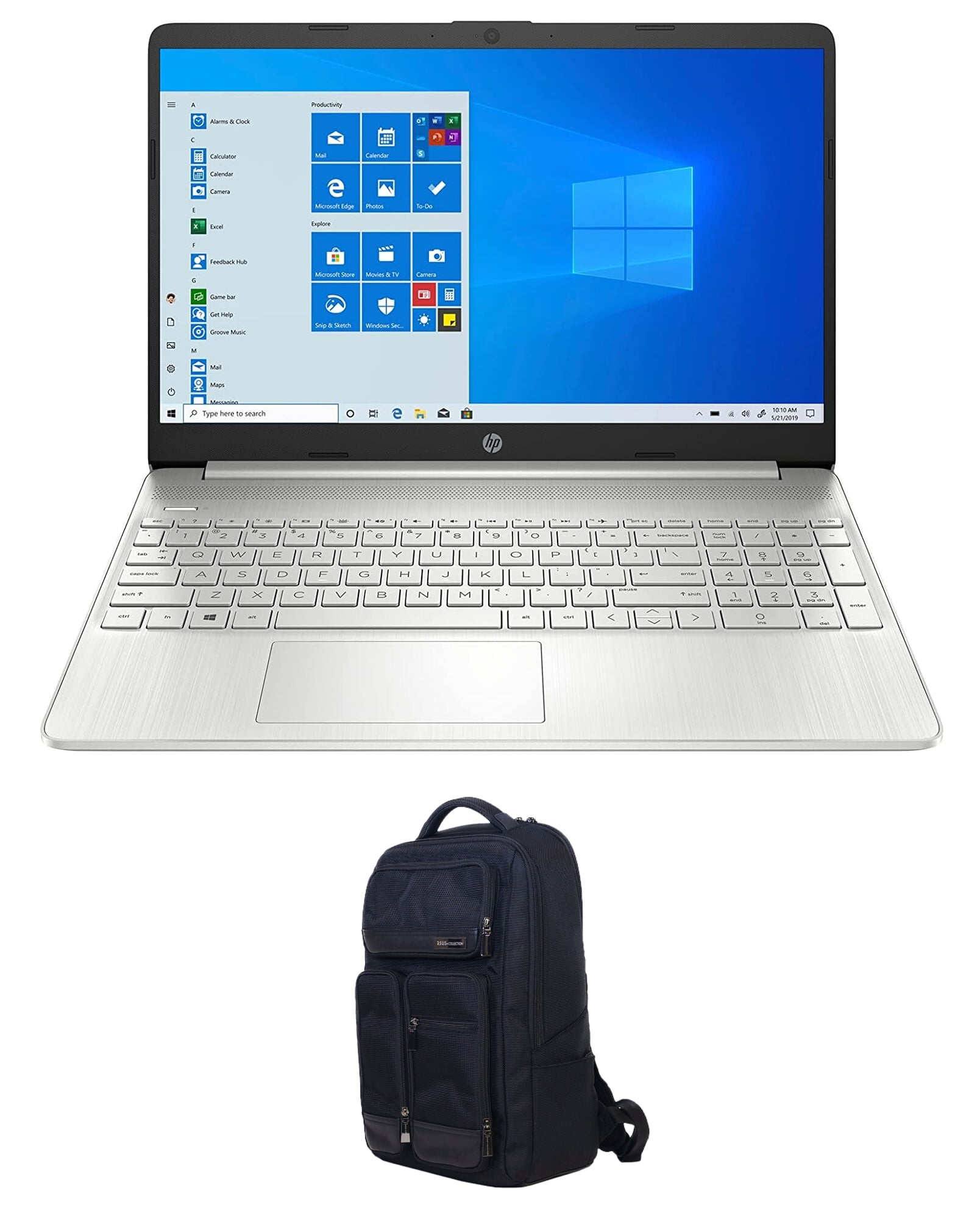 HP 15z Home/Business Laptop (AMD Ryzen 5 5500U 6-Core, 15.6in 60Hz Full ...