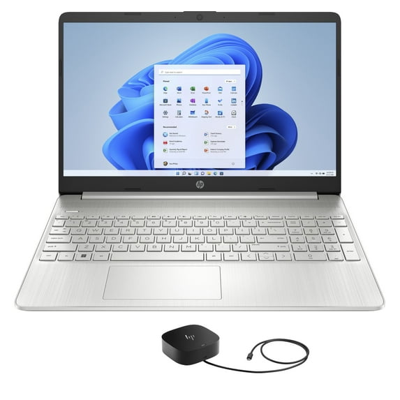 HP 15z-ef3000 Home/Business Laptop (AMD Ryzen 5 5625U 6-Core, 15.6in 60Hz Full HD (1920x1080), AMD Radeon, 64GB RAM, 8TB PCIe SSD, Wifi, Win 11 Pro) with G5 Essential Dock