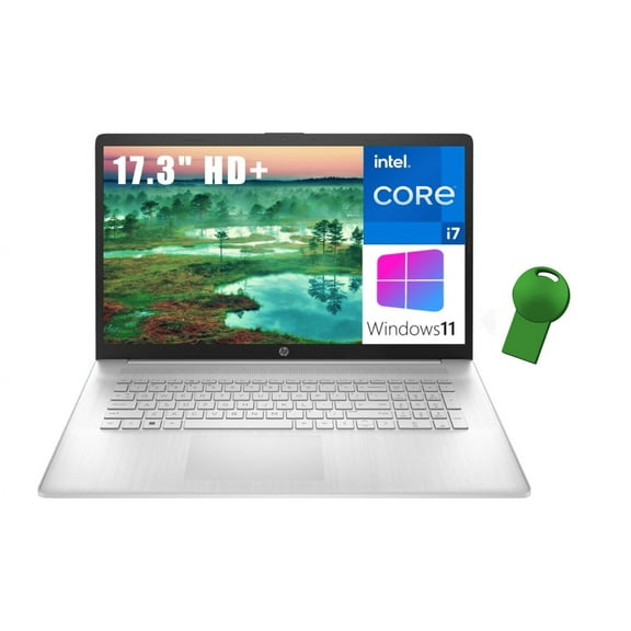 HP 17 17.3" HD+ Laptop Computer, 12th Gen Intel 10-Core i7-1255U up to 4.7GHz, 64GB DDR4 RAM, 4TB PCIe SSD, 802.11AC WiFi, Bluetooth 5.0, Natural Silver, Windows 11 Home