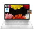 thumbnail image 1 of HP 17 17.3" Full HD [Windows 11 Pro] Business Laptop Computer, 6 Core AMD Ryzen 5 5500U, 32GB RAM, 2TB PCIe SSD, Fingerprint, Numeric Keypad, Wi-Fi 5, Bluetooth 4.2, w/Accessories, 1 of 6