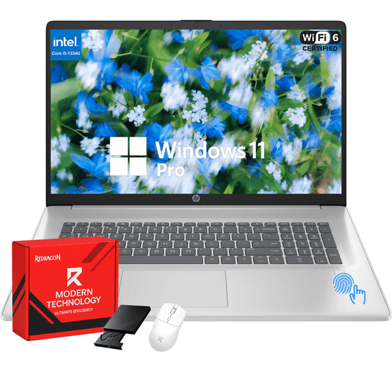 HP 17.3" Business Laptop – Intel Core i5-1334U, 32GB RAM, 2TB SSD, HD+ Display, Backlit Keyboard, Fingerprint, Wi-Fi 6, Webcam, Numeric Keypad, Windows 11 Pro