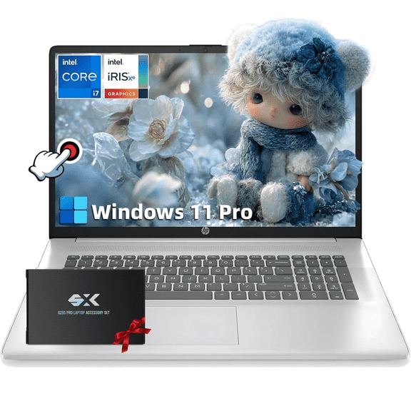 HP 17.3" Business Laptop, Touchscreen, Intel i7-1355U (up to 5.0GHz), 16GB RAM, 1TB SSD, Win 11 Pro, Iris Xe Graphics, Wi-Fi 6, w/Accessories