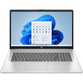 thumbnail image 1 of HP 17.3” FHD AI Laptop, Intel Core Ultra 7 255U (Up to 5.2GHz), 16GB DDR5 RAM, 2TB SSD, Windows 11 Home, Wi-Fi 6, Backlit Keyboard, Numeric Keypad, Natural Silver, 1 of 5