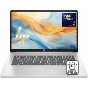 HP 17.3" FHD IPS Laptop, Intel Core 5 120U(Beat i5-1334U)Processor, 8GB DDR4 RAM, 512GB PCIe NVMe SSD, Windows 11 Home, Intel Graphics, Backlit Keyboard, Wi-Fi 6, Silver